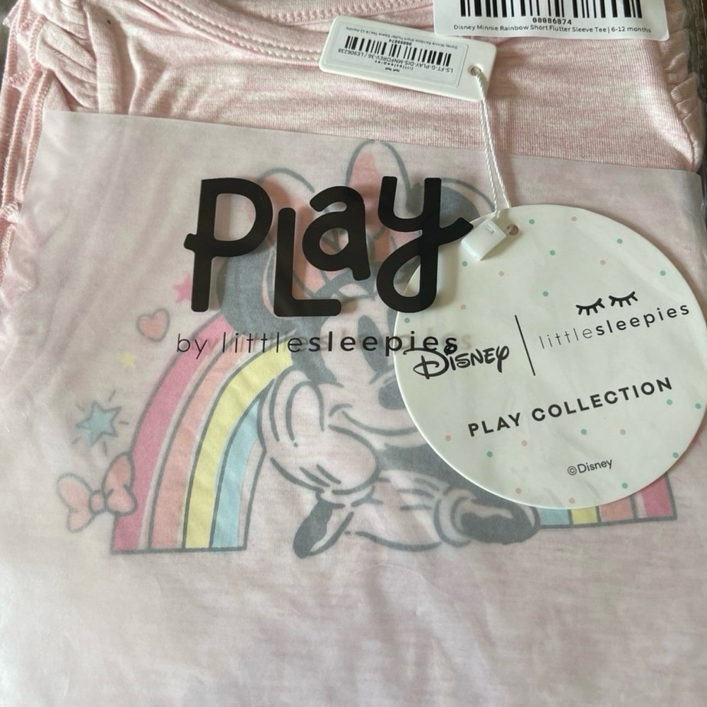 Minnie Mouse short sleeve flutter tee